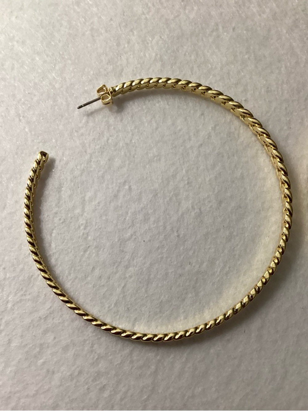 Michael Kors Gold-Tone Braided Hoop Earrings - Picture 6 of 9